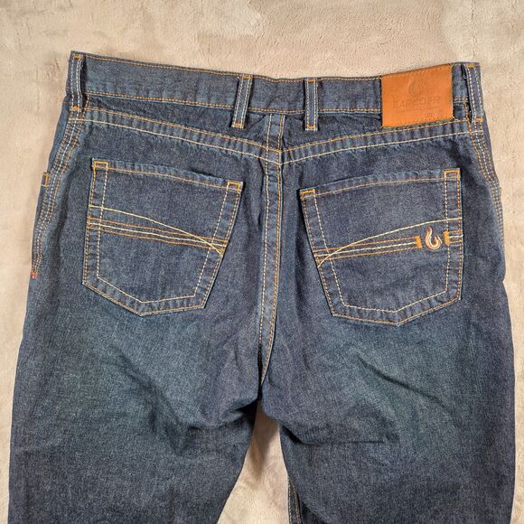 2 Pairs LAPCO FR 34x32 Modern Jeans P-INDM10 Flame Resistant Boot Cut Low Rise - Picture 5 of 10
